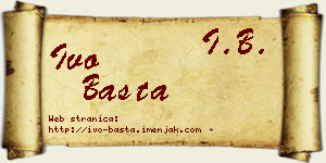Ivo Basta vizit kartica
